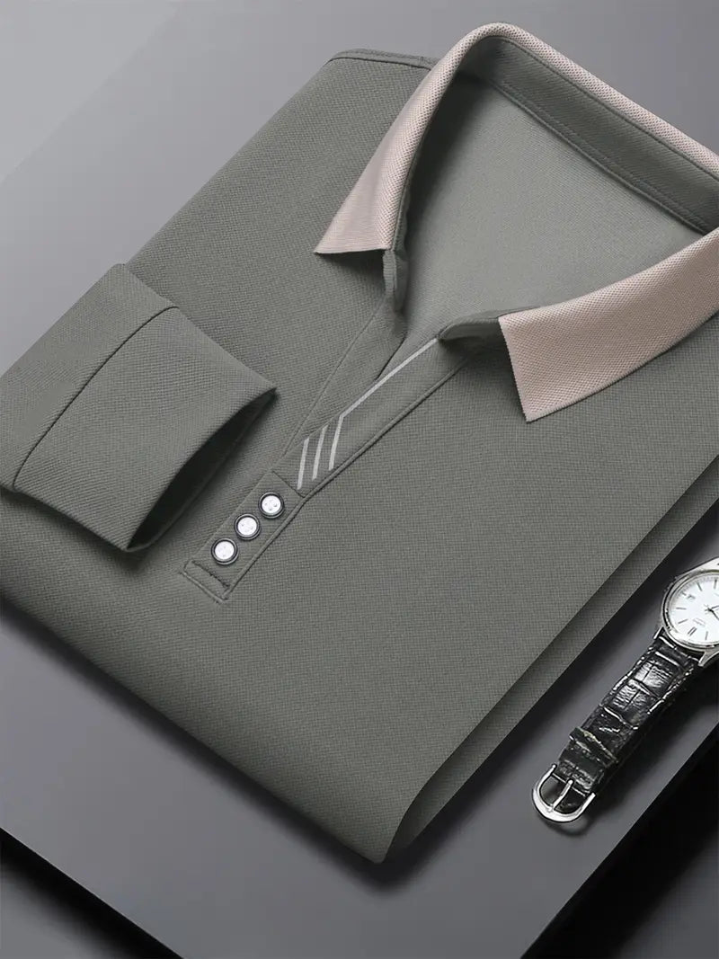 Chemise À Manches Longues Avec Col Classique Et Boutonnière-GNK